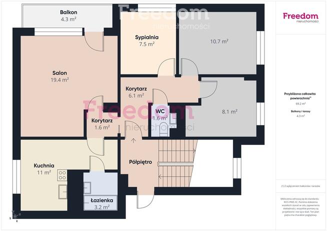 4 pokojowe mieszkanie w Mrągowie