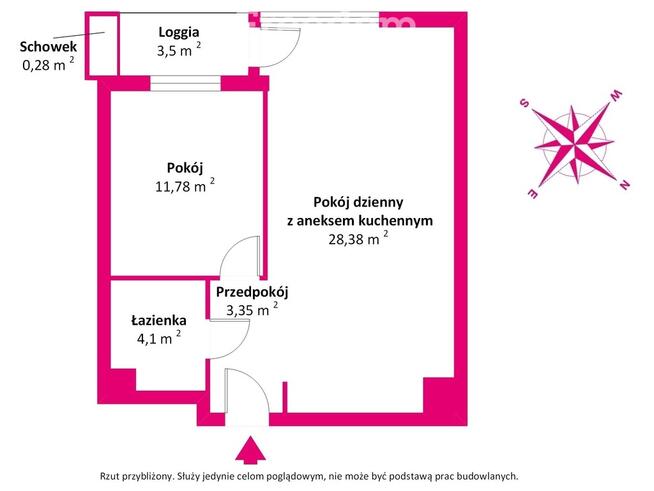 Nowoczesne 2-pokojowe | 47,61 m² | Wilanów