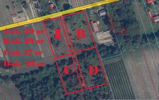 Działka budowlana ok.20 ar Gołąb g. Michów