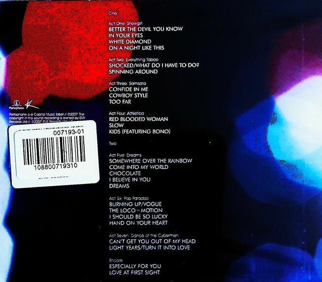 CD Nowe- Polecam Podwójny Album KYLIE MINOGUE- Album Showgir