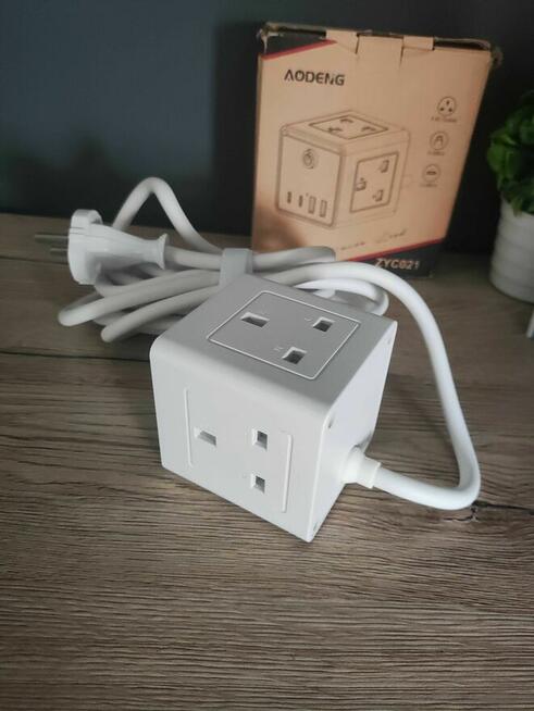 Kostka Rozgałęźnik Adapter USB C Przedłużacz Elektryczny