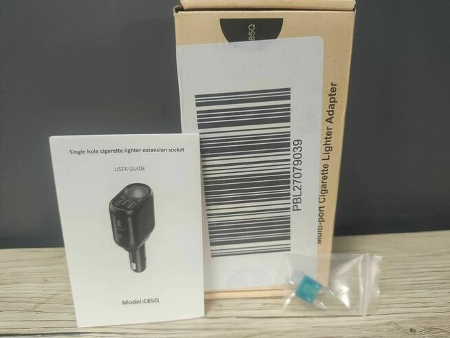 Ładowarka Rozdzielacz Gniazda Zapalniczki USB-C samochodowa