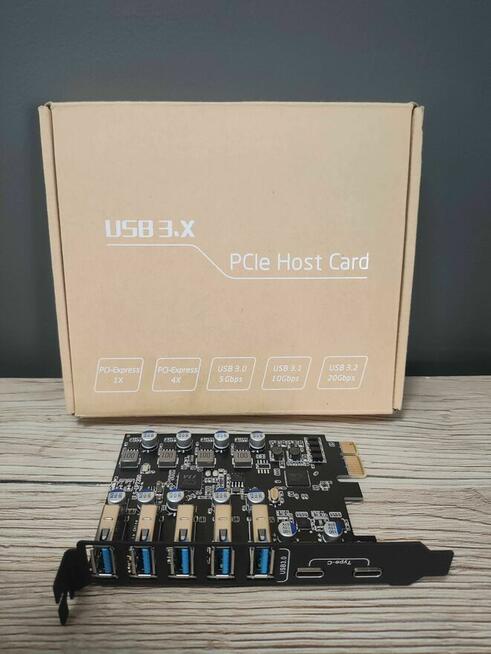 Adapter Kontroler Karta rozszerzeń HUB USB3.0 USBC PCI PCIe