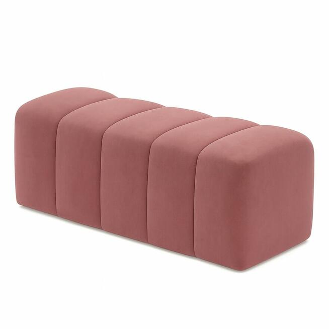 Pufa tapicerowana Bubble Różowa