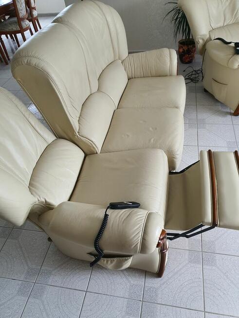 SPRZEDAM Wypoczynek skórzany