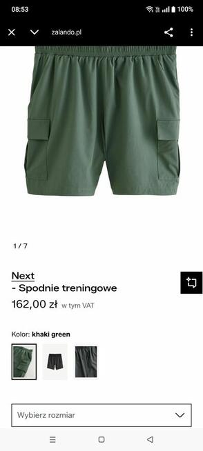 Nowe Spodenki męskie bojówki rozmiar XL + gratis Polecam