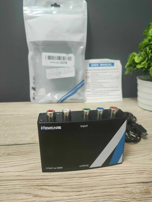 Konwerter adapter Component chinch HDMI konsoli PS2 PS3 DVD