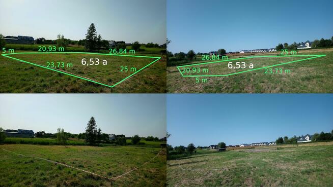 3 działki 20.26 a w Krasnem z warunkami zabudowy