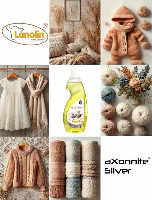 Płyn do prania wełny merino z lanoliną i nanosrebrem 1000ml