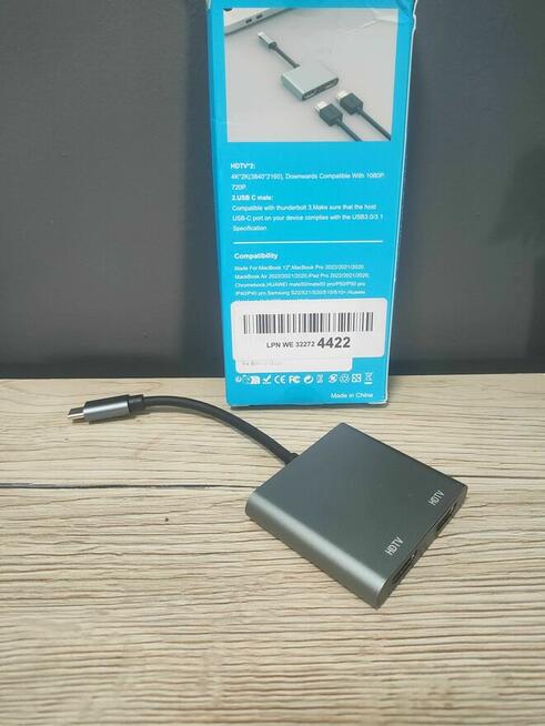 Konwerter Przejściówka Hub USB-C HDMI do Telefonu Telewizora