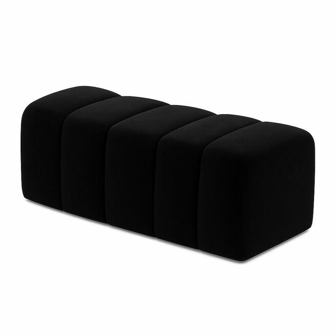 Pufa tapicerowana Bubble Czarna