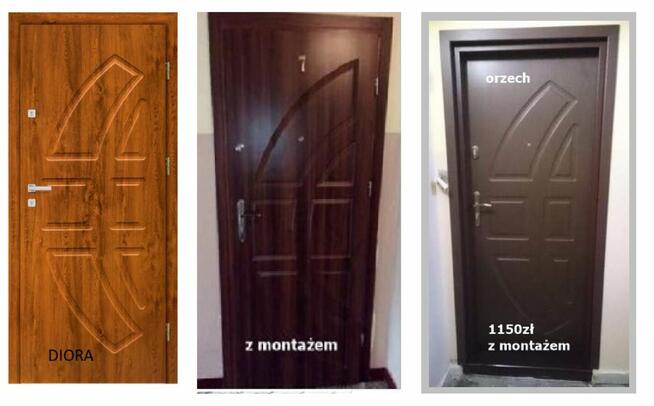 Drzwi wejściowe- zewnętrzne do mieszkań z montażem