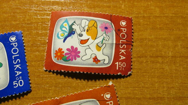 Znaczki - dobranocki PRL 1975