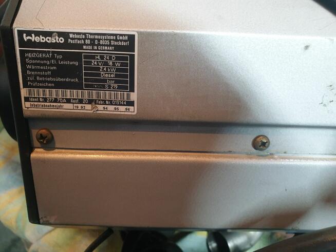 WEBASTO Air Top 24 tTyp HL24 D napięcie 24V 18W 2,4kW