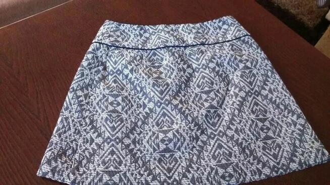 Spódnica stalowa z podszewką HM trapez na zakładkę mini 36