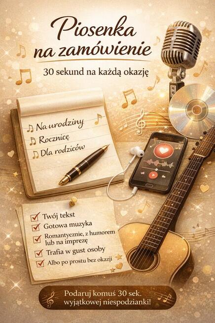 Piosenka na zamówienie 30 sekund na każdą okazję