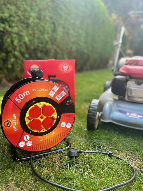 Przedłużacz 50m metalowy bęben 199zl