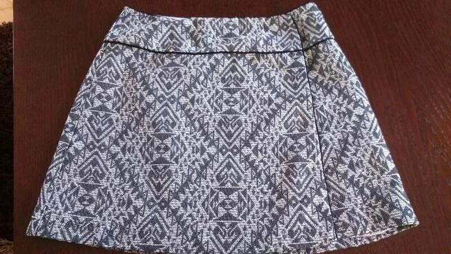 Spódnica stalowa z podszewką HM trapez na zakładkę mini 36