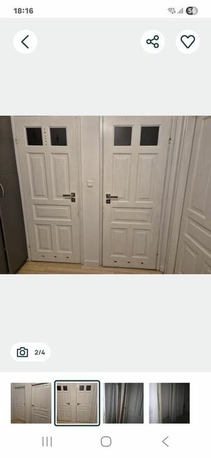 Drzwi sosnowe z oscieznica 2x80,2x70