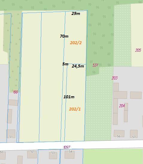 2 działki, przy lesie, blisko Hańczy.