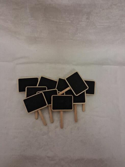 Tabliczka ogrodowa stojąca bezbarwna 7 x 11 cm 6 szt.