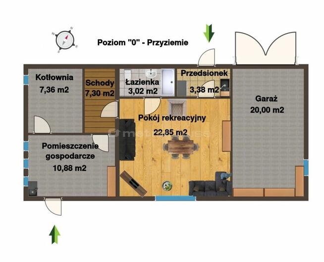 Duży dom w Łagowie, w otoczeniu lasów i jezior.