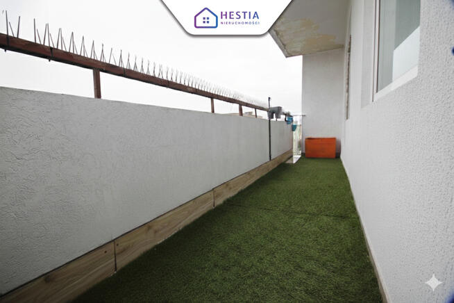 Os.Chopina cztery pokoje - przestronny balkon.