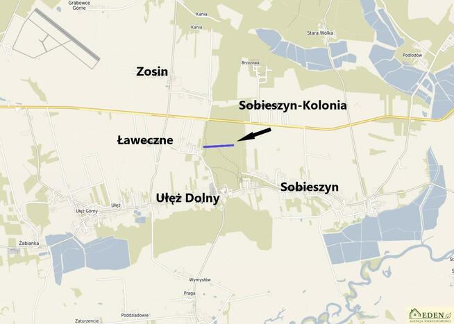 Działka leśna Ułęż