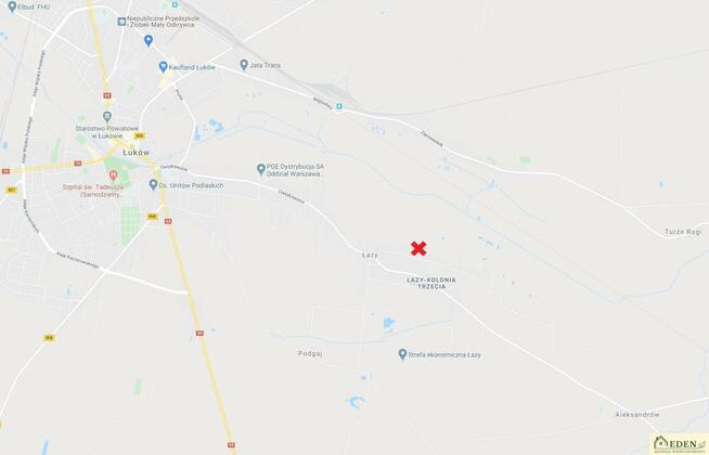 Działka budowlana Łazy gm. Łuków