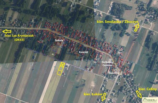 Działka budowlana Krynka gm. Łuków, Kwiatowa