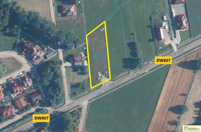 Działka budowlana Ryżki gm. Łuków