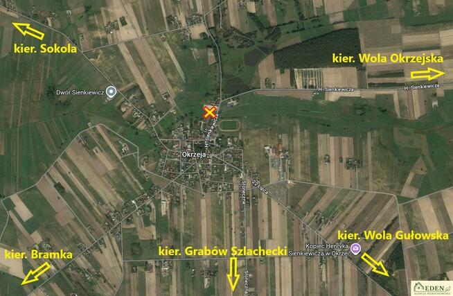 Działka budowlana Okrzeja gm. Krzywda