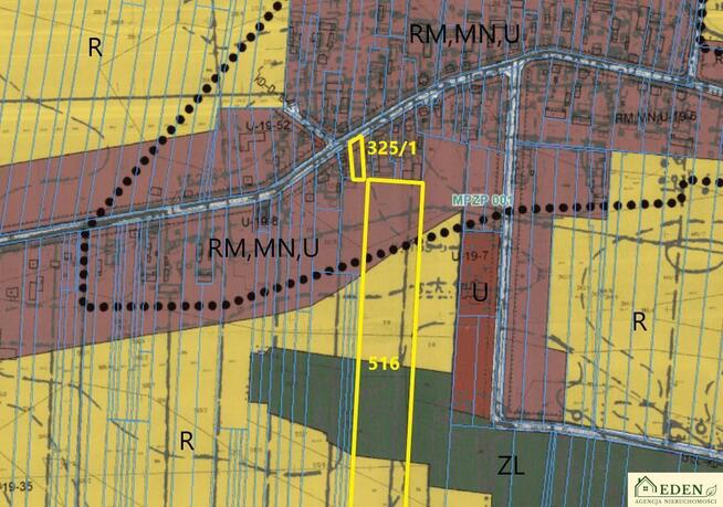 Działka rolno-budowlana Role gm. Łuków