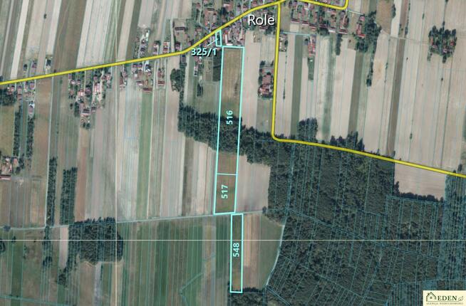 Działka rolno-budowlana Role gm. Łuków