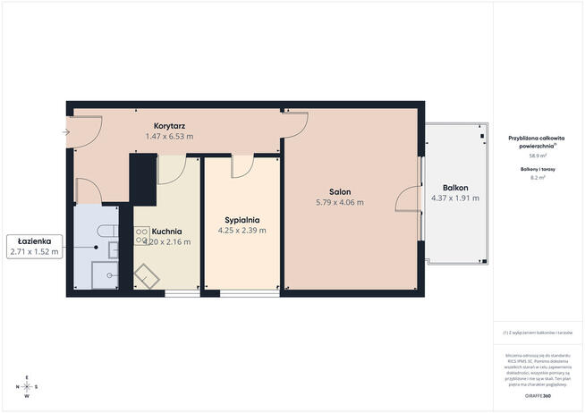 Słoneczny apartament w Sarbinowie