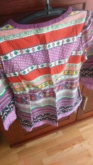 Sukienka szmizjerka khaki falbanki M