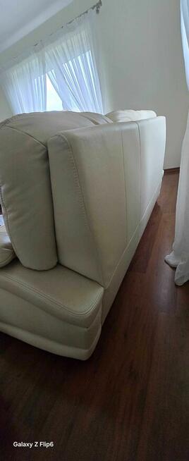 Kanapa + 2 fotele skóra naturalna