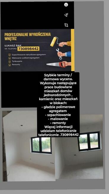 Gładzie natryskowe/ malowanie NAJTAŃSZE CENY USŁUG