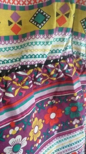 Sukienka szmizjerka khaki falbanki M