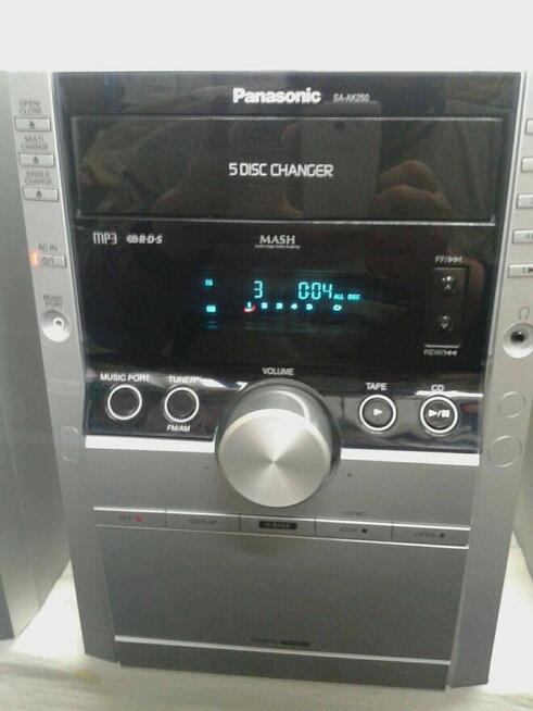 Wieża PANASONIC 5xCD kaseta radio RDS
