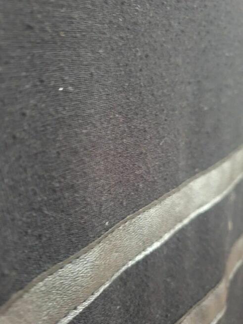 Sukienka czarna bez rękawów z aplikacją L