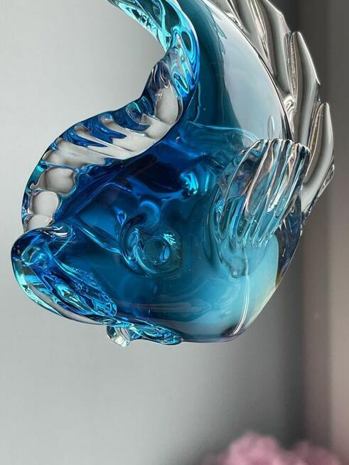 Figurka , szklana ryba, szkło artstyczne