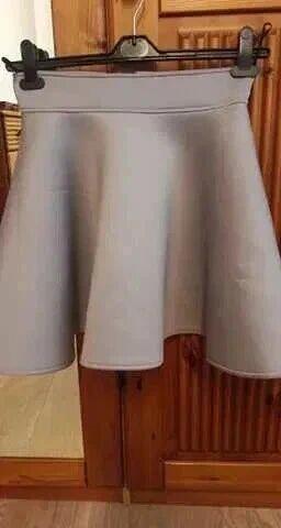 Popielata spódniczka z pianki S / M spódnica koło piankowa j