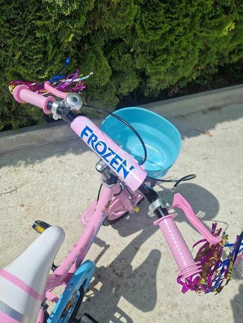 Rowerek 12 cali Elza różowy i fioletowy 319zl