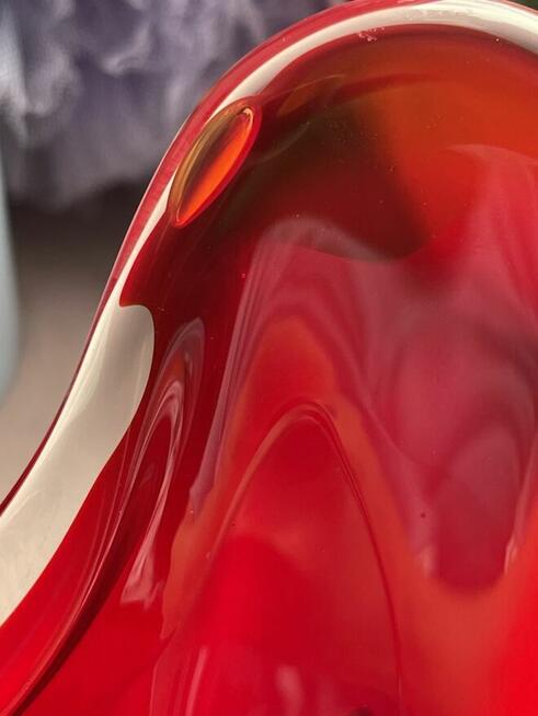 Szklana patera, grube szkło