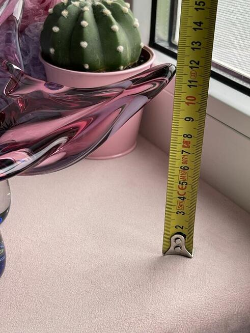 Szklana patera, szkło artystyczne