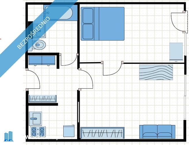 2-pokojowe mieszkanie – ul. Solec, Warszawa (Powiśle / Śródmieście)