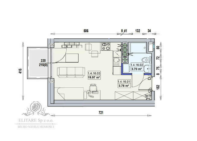 Mieszkanie 27,45m2 ,1 pok. w Centrum Wrocławia/Stare Miasto
