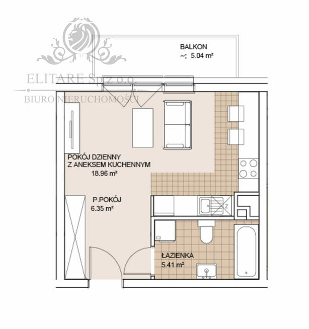 GOTOWE/Mieszkanie 1pok, 30,72m2 z balkonem /Wrocław Szczepin