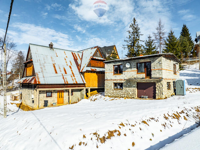 Działka z rozpoczętą budową w Dzianiszu Górnym